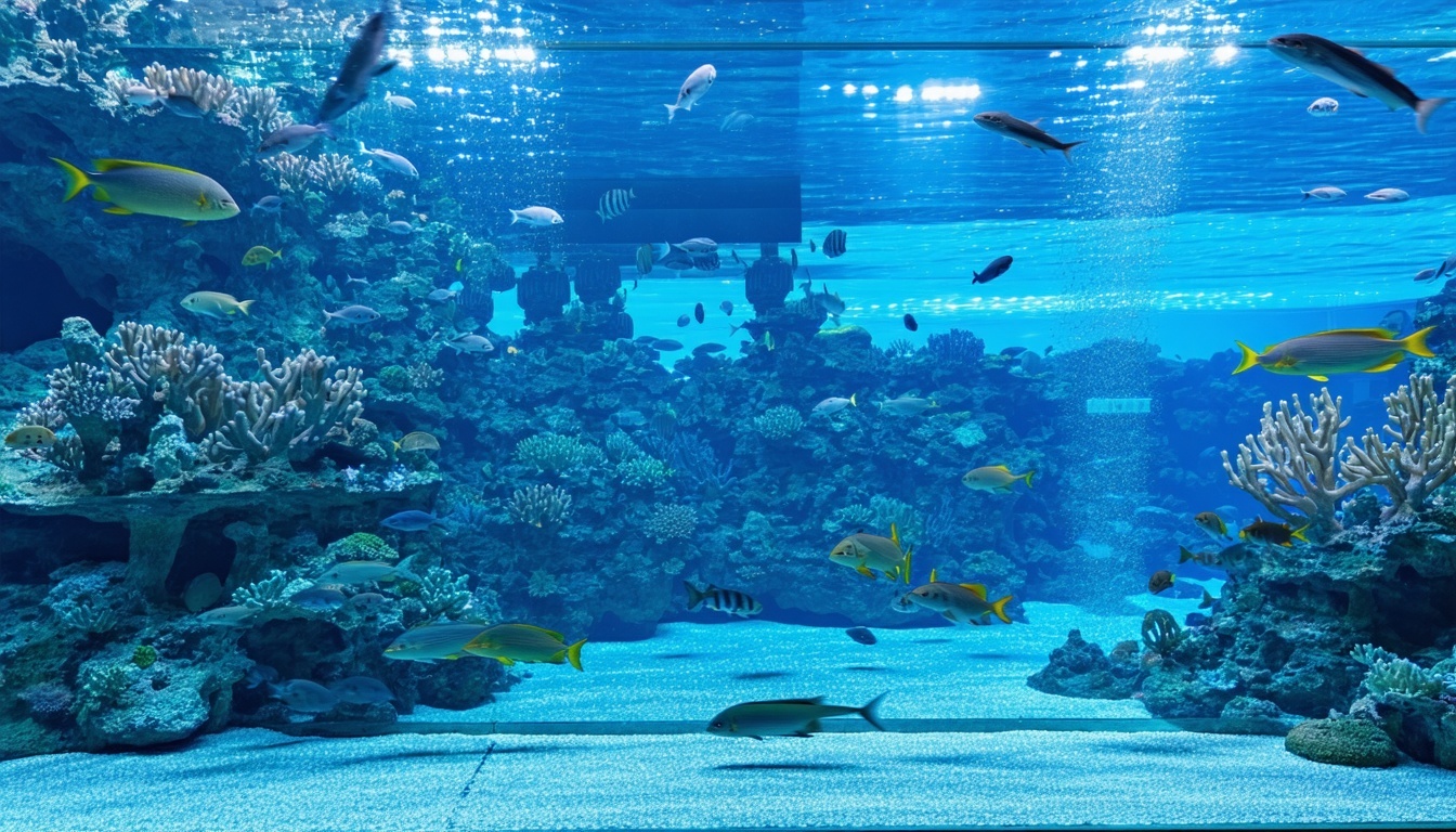 Marine life encounter at Aquaventure World Dubai aquarium